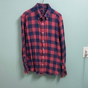 Vineyard Vines Pink and Blue Plaid Shirt